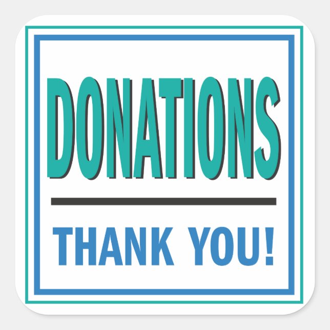 Dádivas de chá e adesivo azul (Frente)