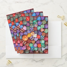 dados multicolorido