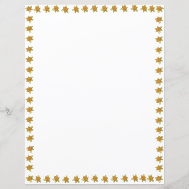 Daffodil Border Letterhead (Frente)