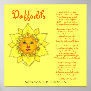Daffodil ensolarado - poster