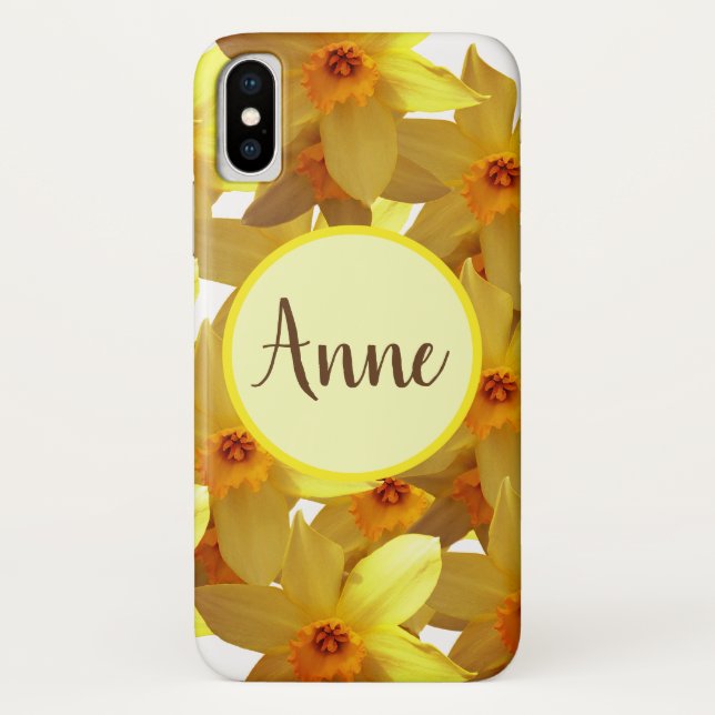 Daffodils Bloom capas de iphone personalizada (Verso)