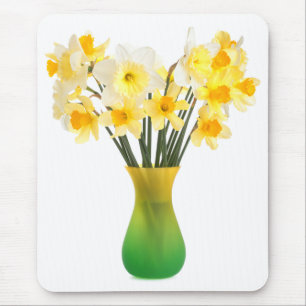 Daffodils em um Mousepad Vase