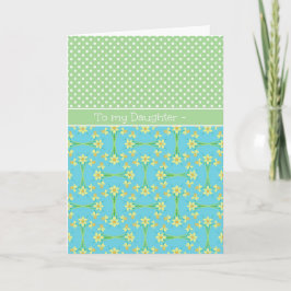 Daffodils, Polkas, Cartão de Aniversário de Março,