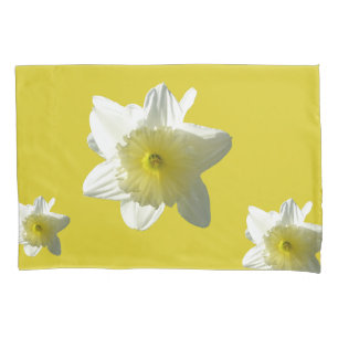 Daffodils Spring Flowers Caixa de Travesseiro de F