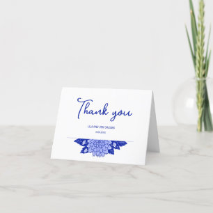 Dahlia Cartões de agradecimentos personalizado de