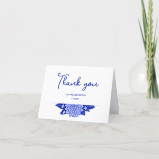 Dahlia Cartões de agradecimentos personalizado de