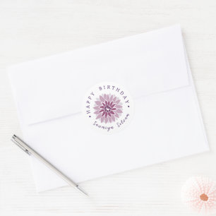 Dahlia Flower - Autocolante B-day personalizado