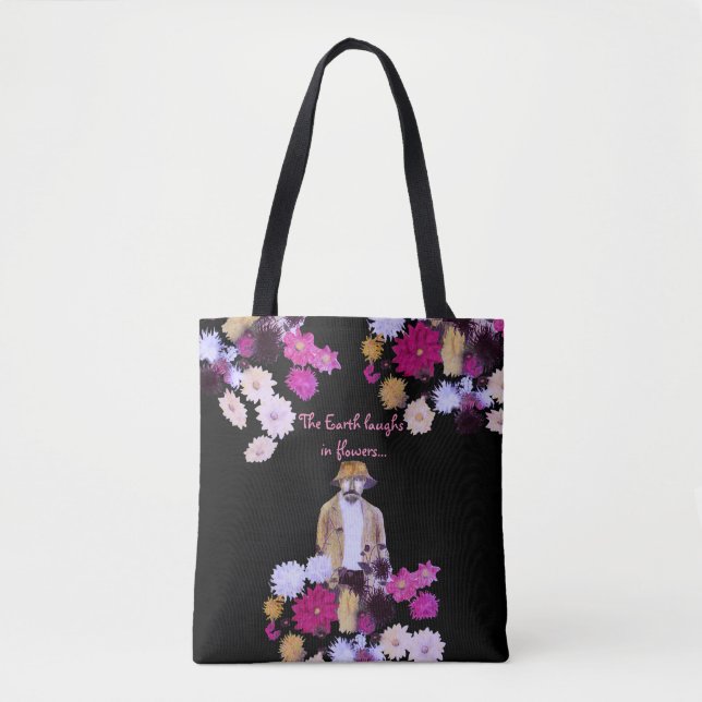Dahlia Flower Gardener Floral Tote Bag (Frente)