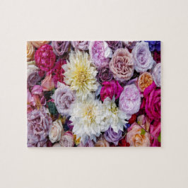 Dahlias Flores e Rosas Jigsera Quebra-cabeça