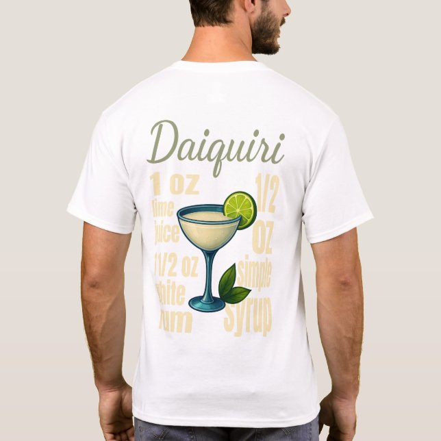 Daiquiri T-Shirt – Classic Rum Cocktail (Verso)