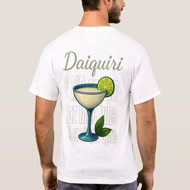 Daiquiri T-Shirt – Classic Rum Cocktail (Verso)