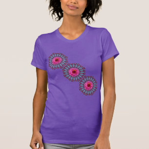 Daises Rosa em T-Shirt Cristal Leve