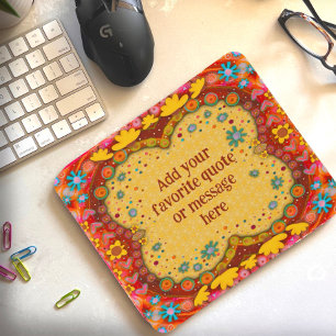 Daisies Amarelas Divertidas Inspirivity Mousepad