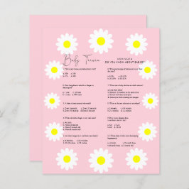 Daisies Baby Trivia | Jogo Chá de fraldas