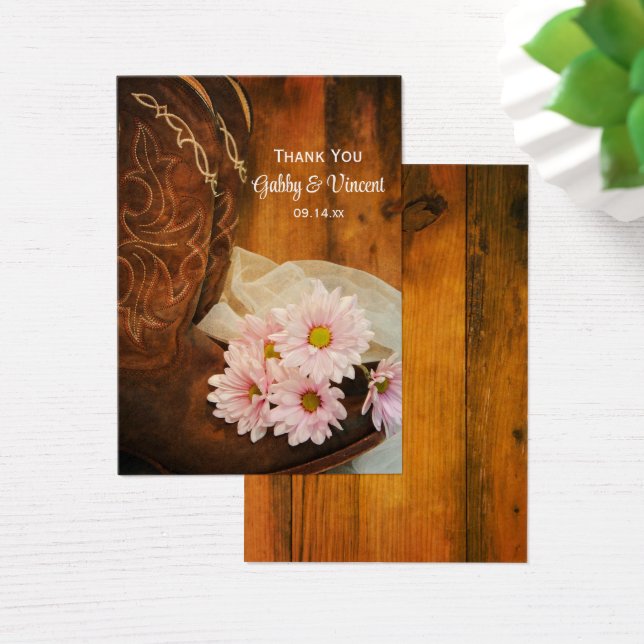 Daisies Cowboy Boots Country Casamento Marcas Favo (Mesa)