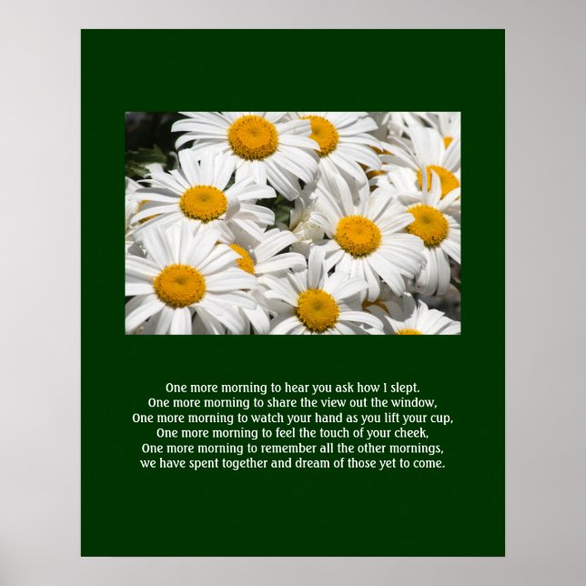 Daisies e um Poster Poem (Frente)