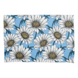 Daisies, flores silvestres em azul