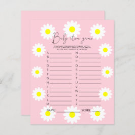 Daisies - Jogo de Item Bebê. Jogo do chá de fralda