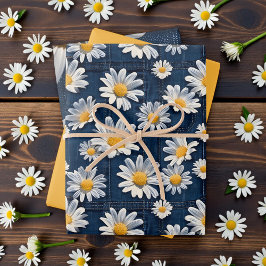 Daisies on Blue Denim Birthday
