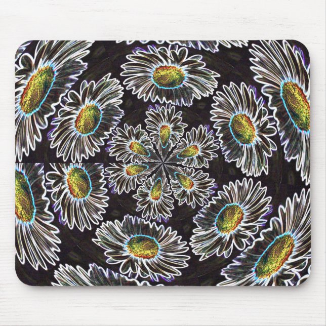 Daisy 1, Caleidoscópio Brilhante, Mousepad (Frente)