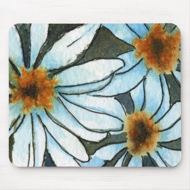 "Daisy #1" Floral Mousepad (Frente)