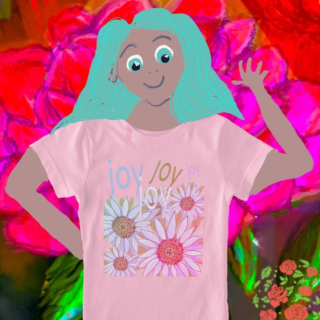 Daisy and Daffodils: Sonhos Florais de Joy T-Shirt (Criador carregado)