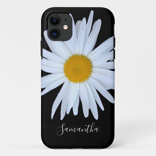 Daisy Black White Script Case-Mate capas de iphone (Verso)