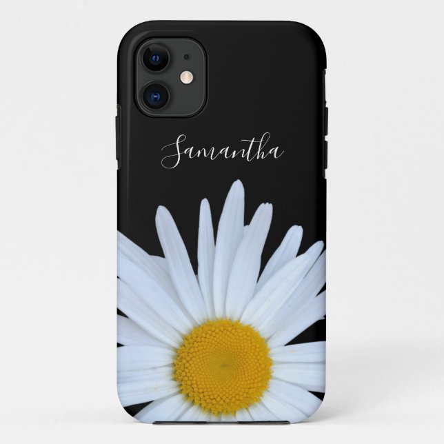 Daisy Black White Script Case-Mate capas de iphone (Verso)