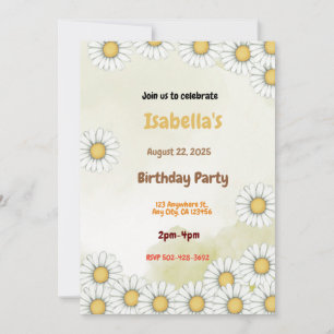 Daisy Convite de aniversário