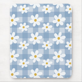 Daisy Days Mousepad - Gingham Azul