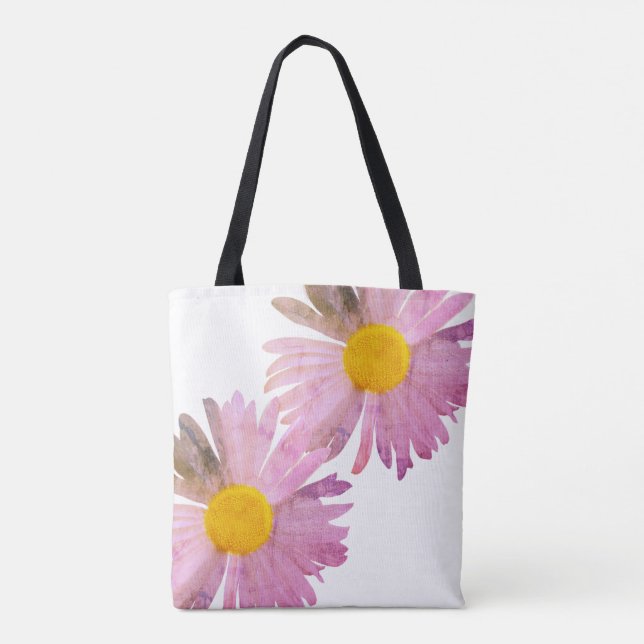 Daisy Delight Tote Bag - Impressão All-Over (Verso)