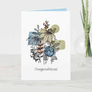 Daisy Doodle Em Tinta E Cartão De Água