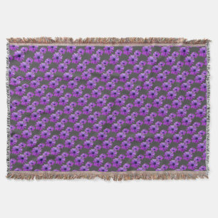 Daisy Flower Blanket Purple Daisies lança cobertor