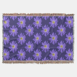 Daisy Flower Blanket Roxo Daisies Joga cobertor