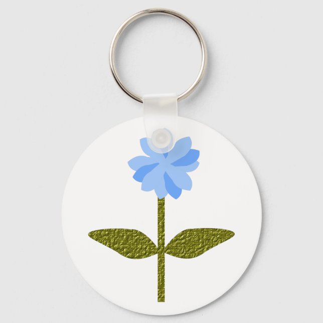 Daisy Flower Bonito Chaveiro azul (Frente)