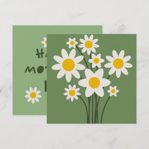 DAISY GREEN - Cartão de Convite Floral para Dias d