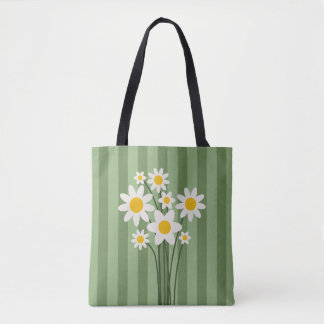 DAISY GREEN - Dia de as mães Floral Tote Bag
