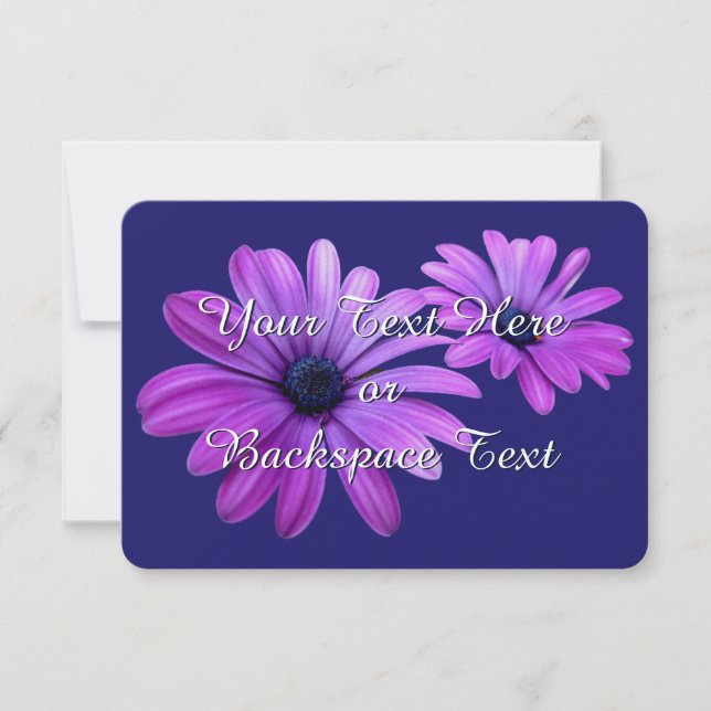 Daisy Invices Personalizado Daisy RSVP Card (Frente)
