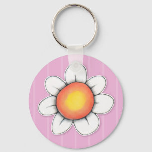 Daisy Joy Chaveiro cor-de-rosa