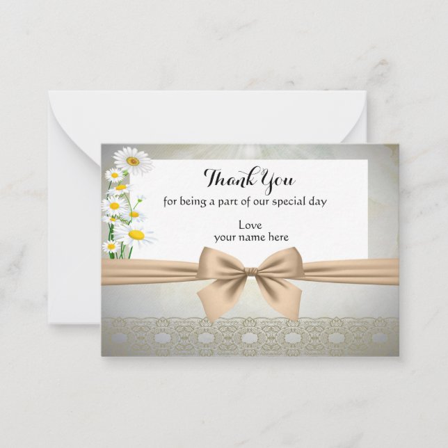 Daisy Obrigado Cartões (Frente)