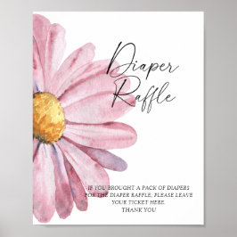 Daisy - poster de rifa fralda