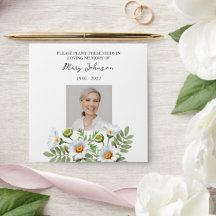 Daisy Seed Packet Funeral Envelope