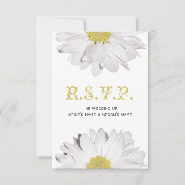 Daisy Wedding RSVP (Frente)
