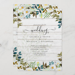 Daisy Wildflower Greenery Wedding