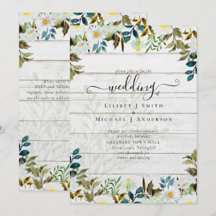 Daisy Wildflower Greenery Wedding