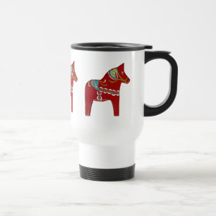 Dala Horse Caneca de viagem