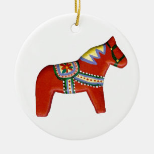 Dala Horse Enfeites de natal