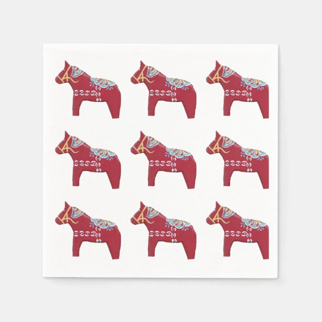 Dala Horse - guardanapos (Frente)