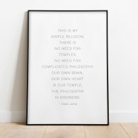 Dalai Lama Kindness Poster