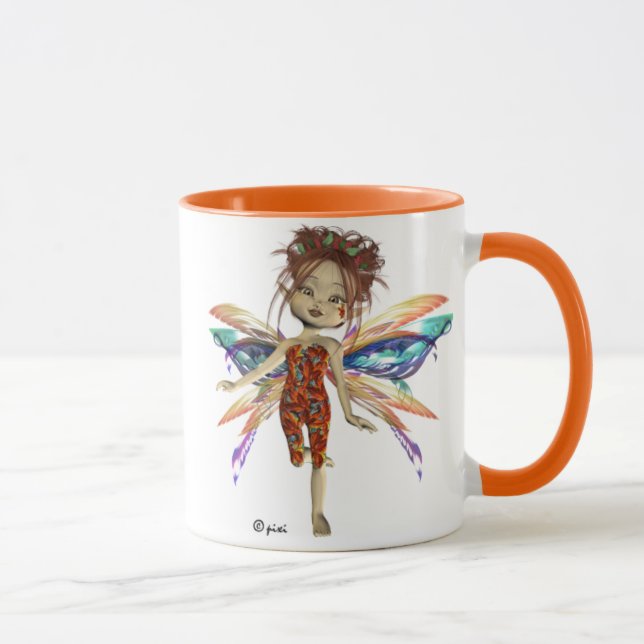 Dália feericamente - caneca (Direita)